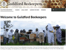 Tablet Screenshot of guildfordbeekeepers.org.uk